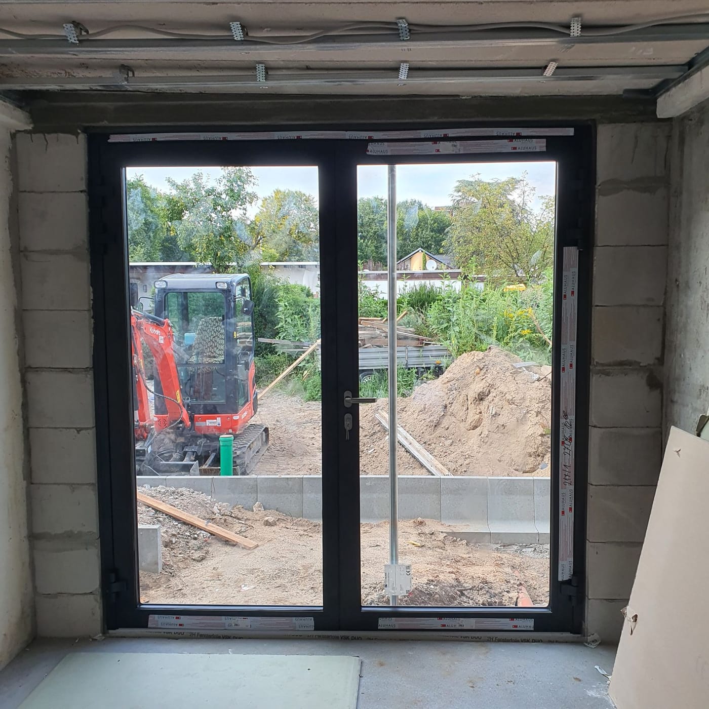 ALUHAUS Türen, 2 Flgl Haustür, Aluminium Haustür, Haustüren Modernisierung, Haustüren neu Montage in Langen