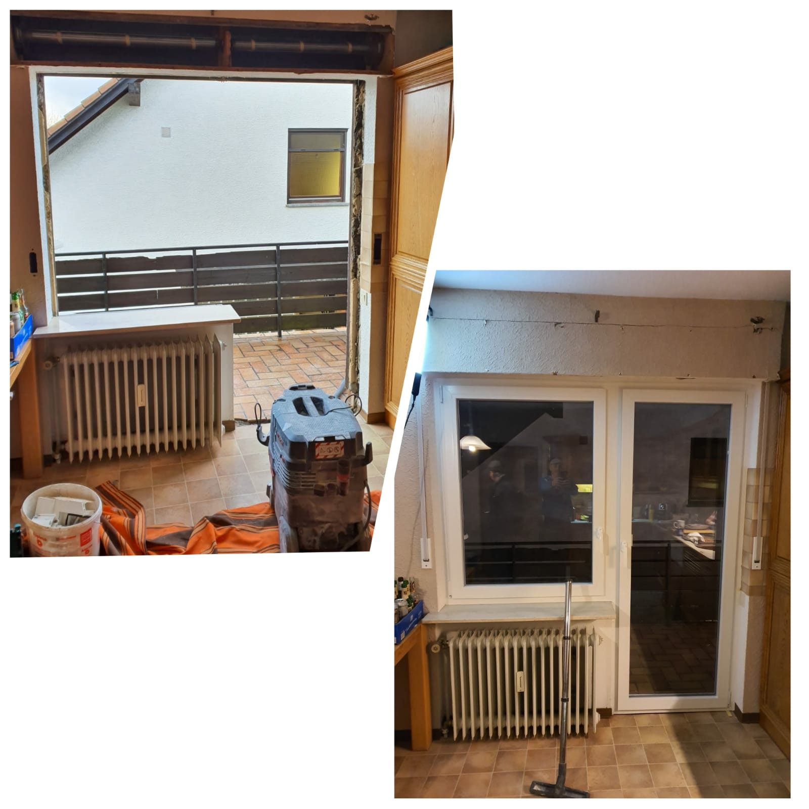 Fenster mit Balkon Tür Modernisierung in Seligenstadt