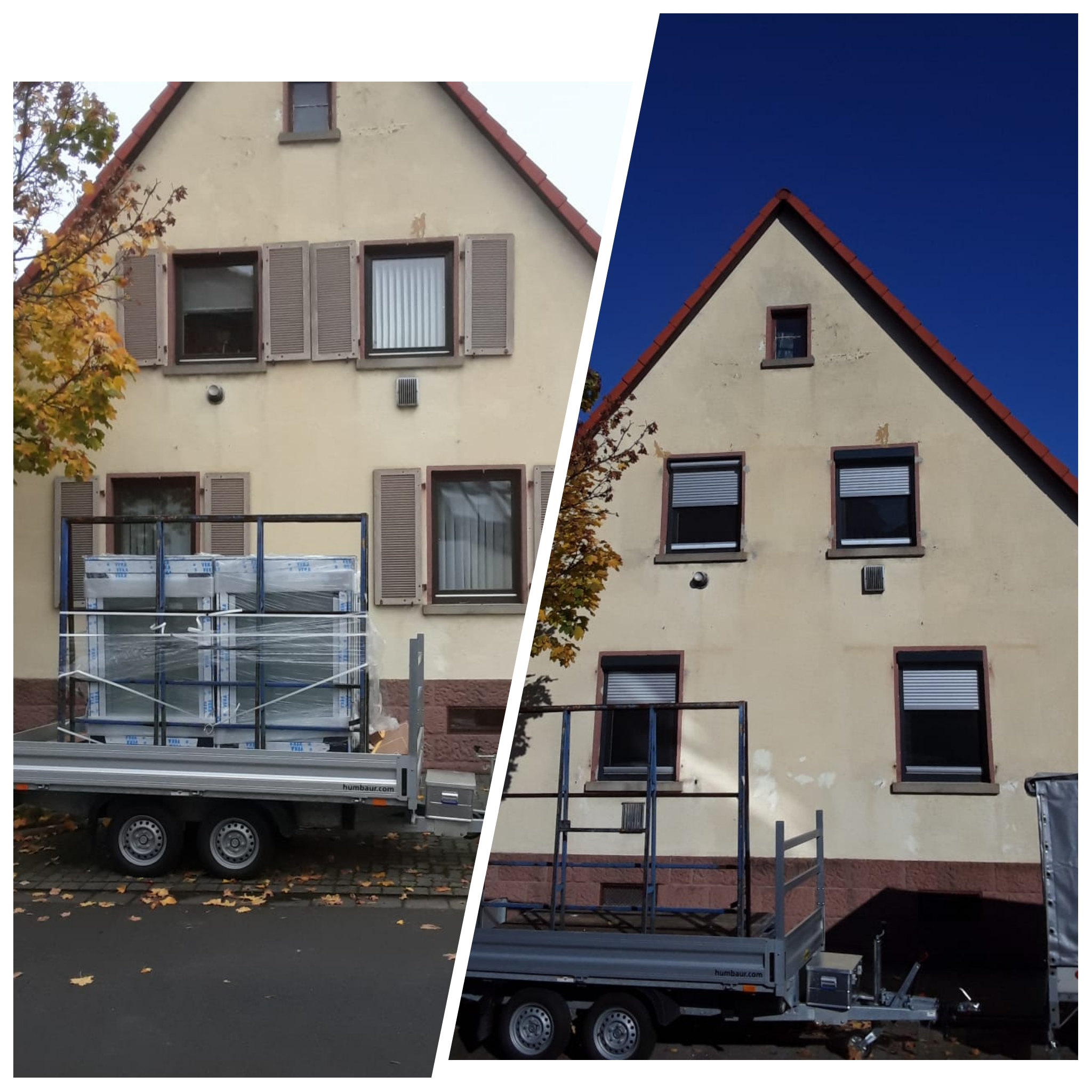 Fenster Modernisierung mit Vorbaurollladen und Insektenschutz in Hanau