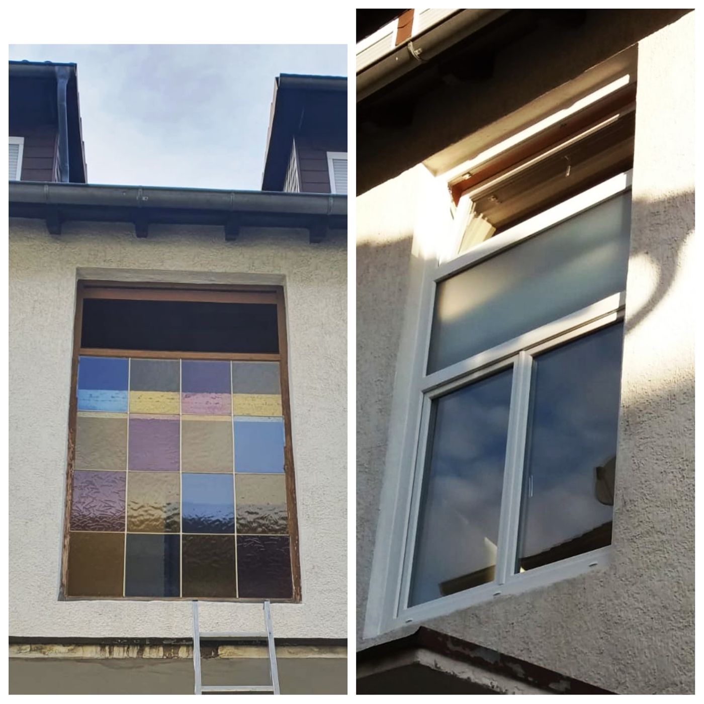 Treppenhaus Fenster / Fenster Modernisierung / Fenster Montage ind Müllheim