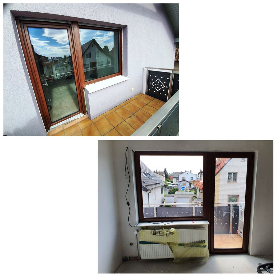 Balkon Tür Fenster Kombination modernisierung in Groß Zimmern